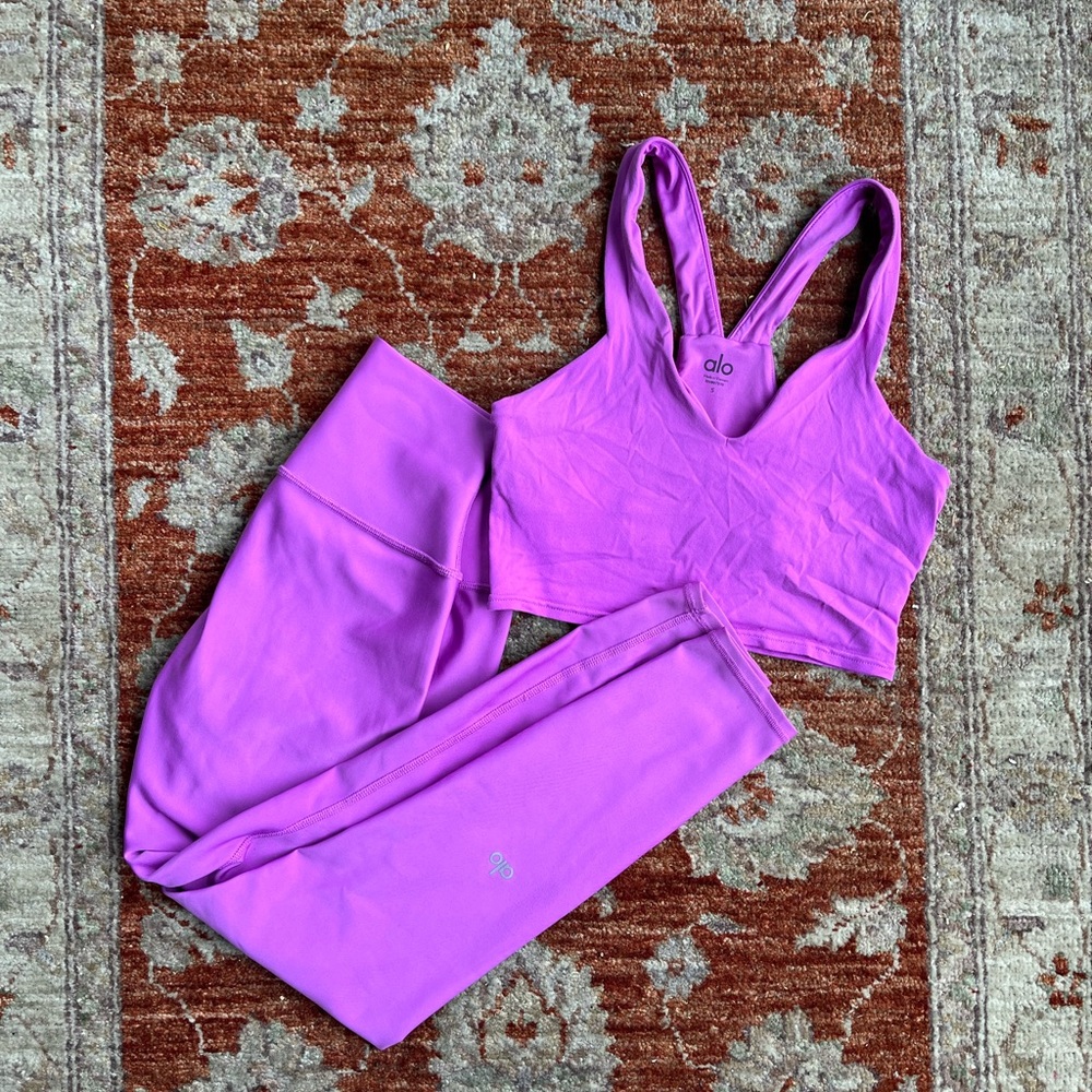 2PC Alo Yoga Matching Workout Set, Small